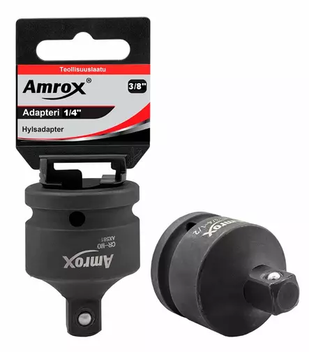 Amrox voima-adapteri 3/8" - 1/4" - 1/4" hylsysarjat- ja osat - AX5810 - 1